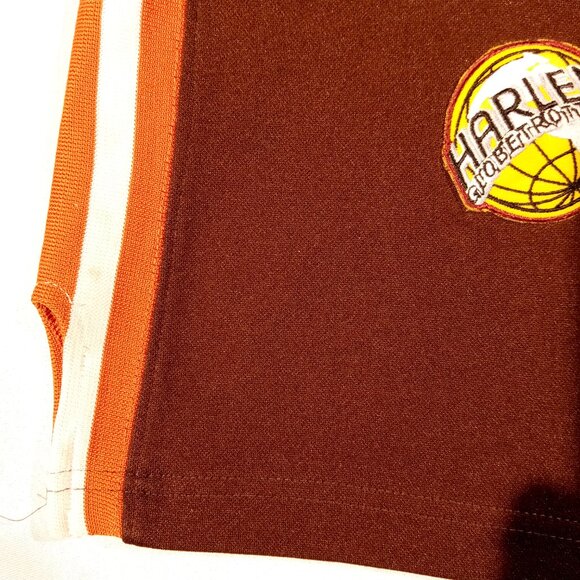 HARLEM GLOBETROTTERS Jersey  Youth M (12-14)  Platinum FUBU  Decals  Brown  GUC - Picture 7 of 12